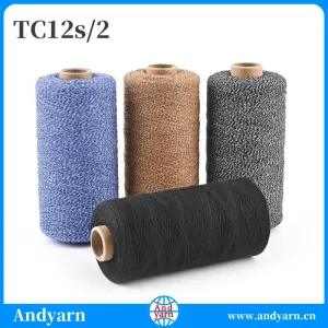 recycled polyester cotton yarn 12s